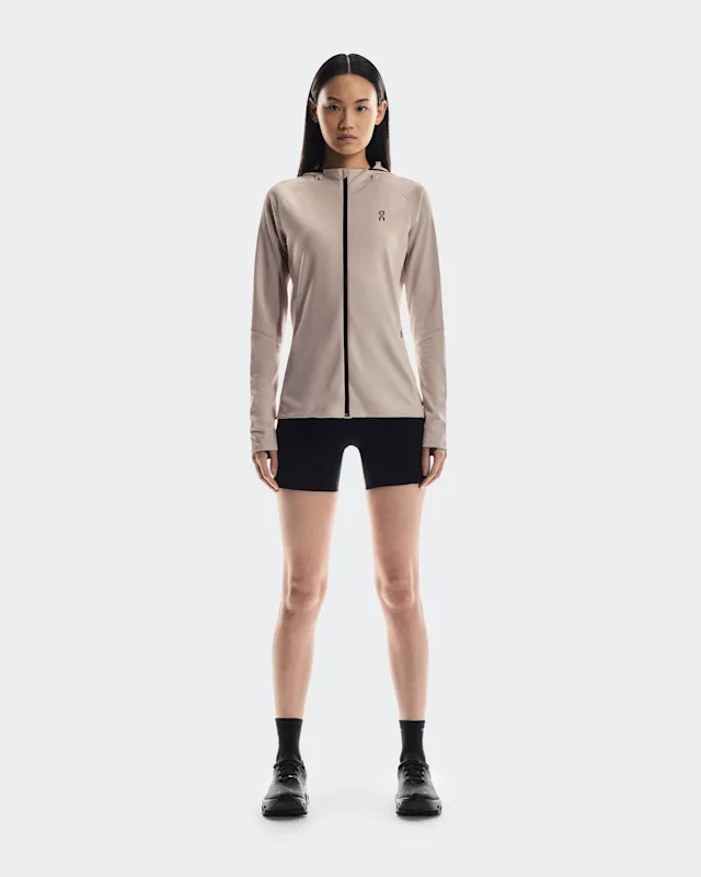 Moletom com Capuz On Climate Zip Feminino Cinzentas | FR1645370